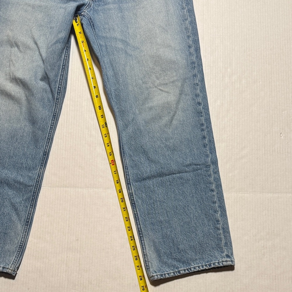 ALEX MILL Bev Jeans Mid Rise Relaxed Straight Vintage Light Indigo Wash 32/30 - Picture 11 of 16